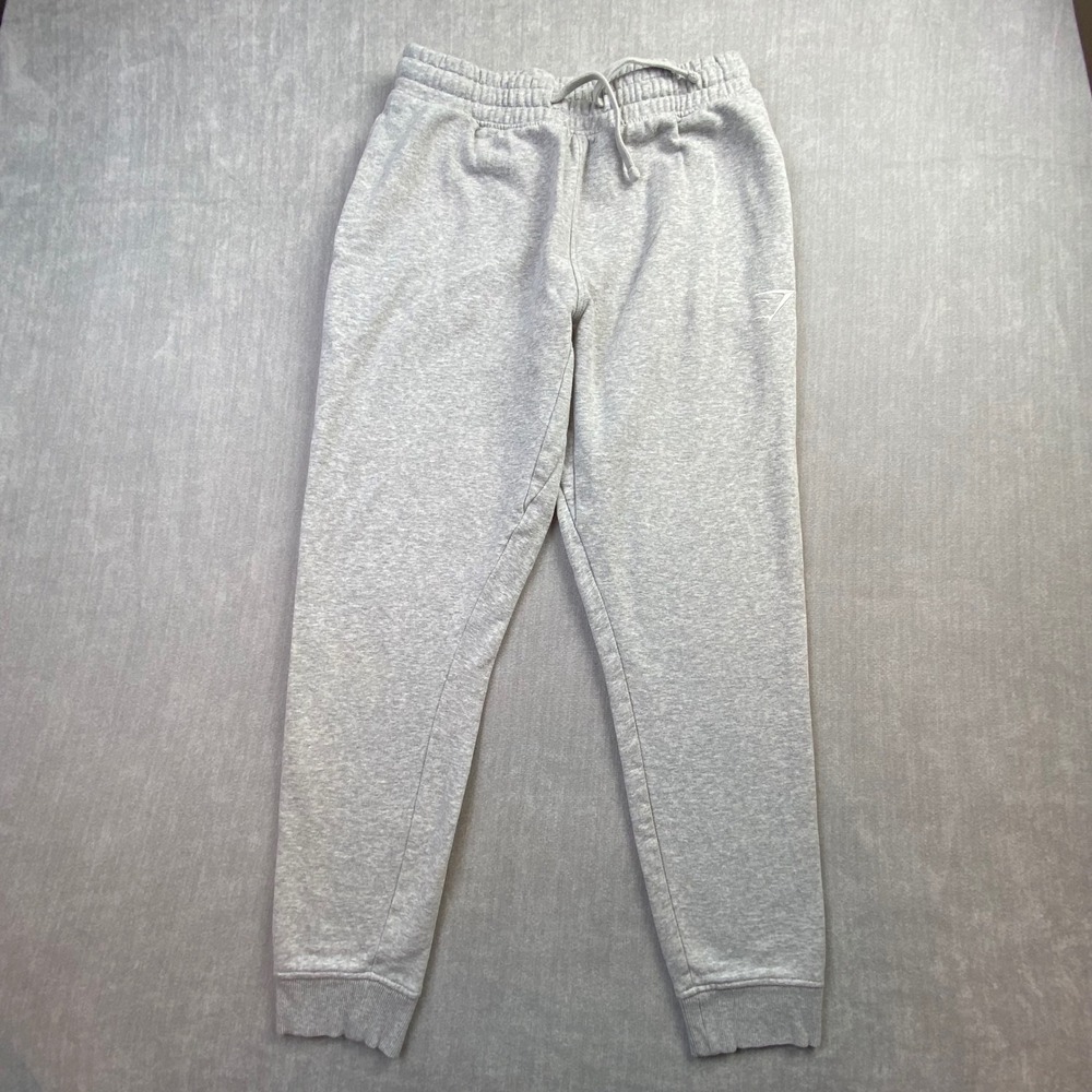 Gymshark Womens Training Joggers Grey Marl Fleece Sweatpants Size S A1A2A